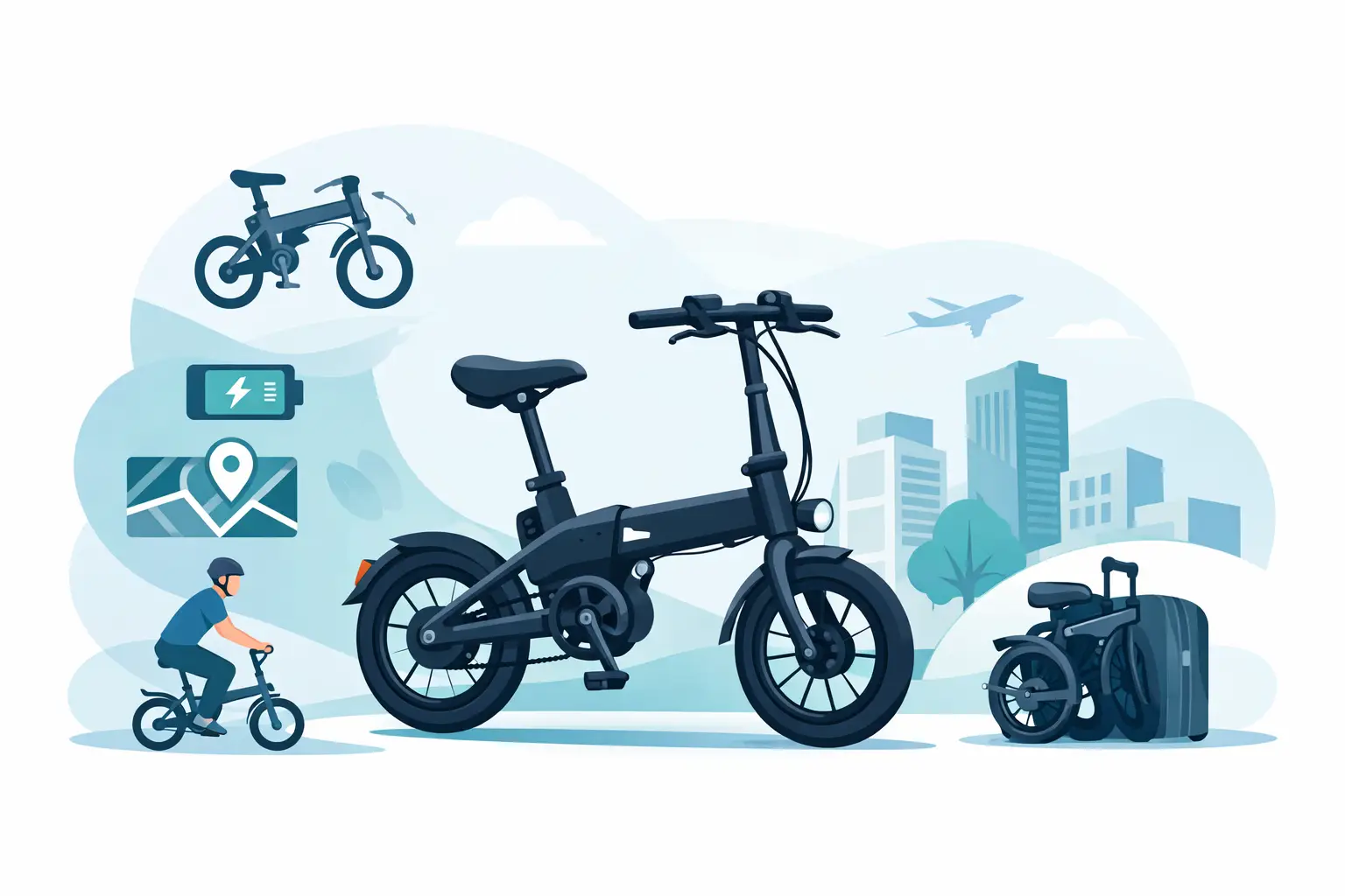 Cómo elegir bicicleta eléctrica plegable