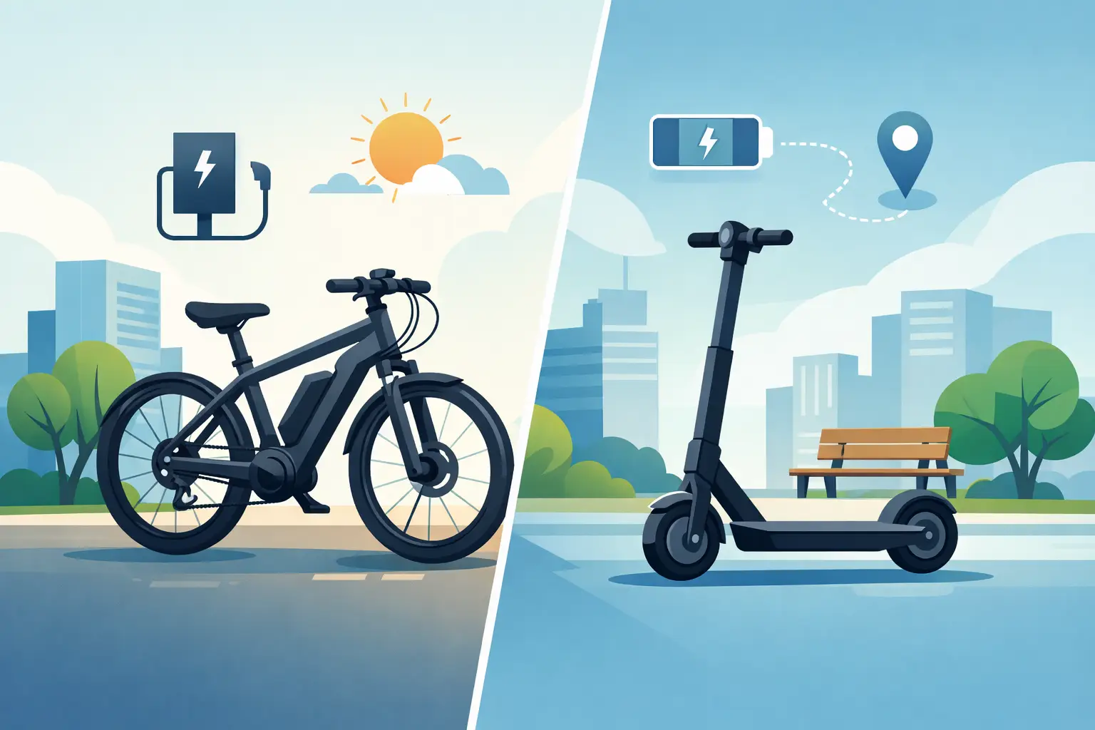 Bicicleta eléctrica o monopatín: qué conviene